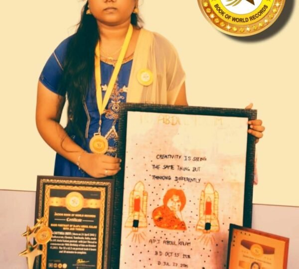 MADE PORTRAIT OF DR.APJ ABDUL KALAM WITH JARI THREAD