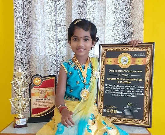 YOUNGEST TO SOLVE 2X2 RUBIK’S CUBE IN 15 SECONDS