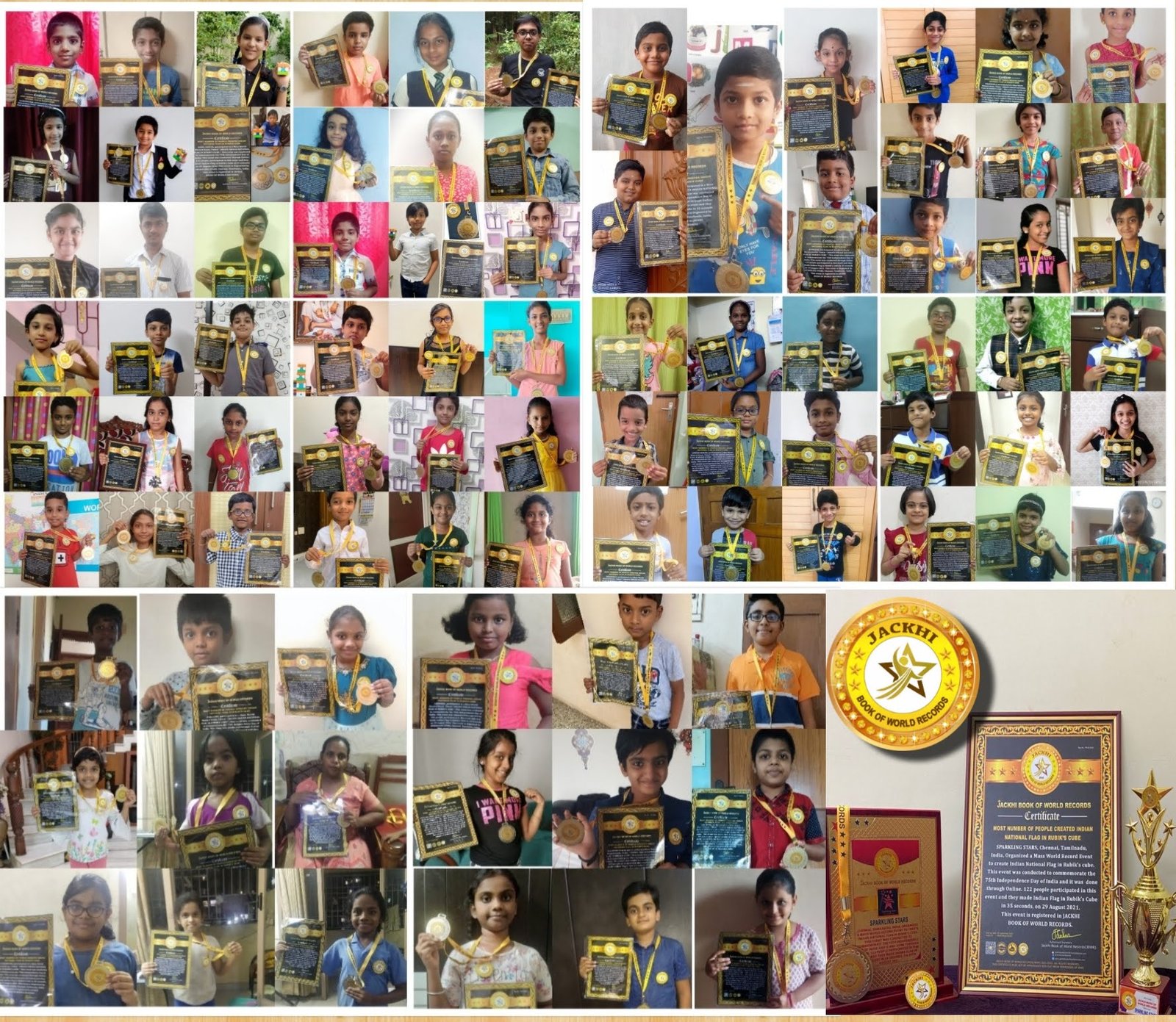 Most number of people created Indian national flag