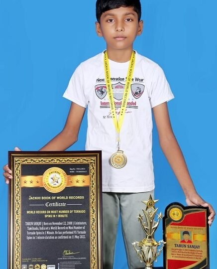 WORLD RECORD ON MOST NUMBER OF TORNADO SPINS IN 1 MINUTE