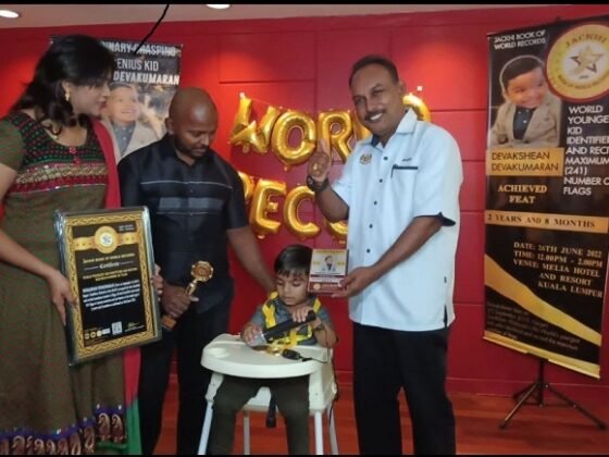 WORLD YOUNGEST KID IDENTIFIED AND RECITED MAXIMUM NUMBER OF FLAGS