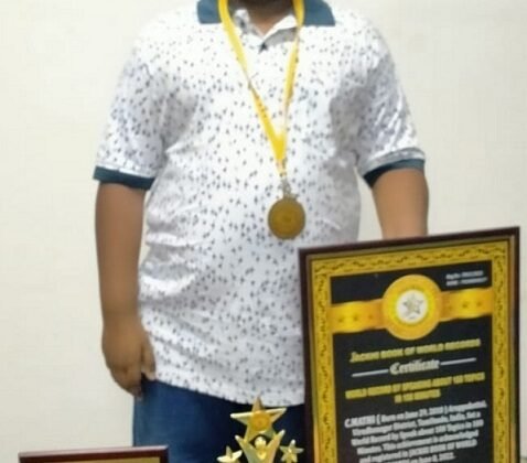 WORLD RECORD BY SPEAKING ABOUT 100 TOPICS IN 100 MINUTES