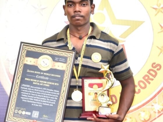 WORLD RECORD BY PERFORM EXERCISE WITH MARTIAL ART STONES