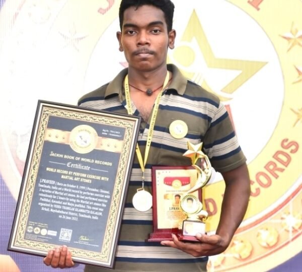 WORLD RECORD BY PERFORM EXERCISE WITH MARTIAL ART STONES