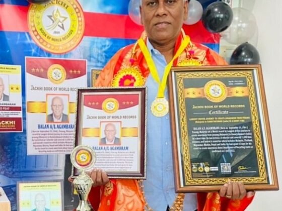 THE FIRST MAN IN THE WORLD RIDING MOTORCYCLE TO COVER LONGEST DISTANCE IN STANDING POSITION