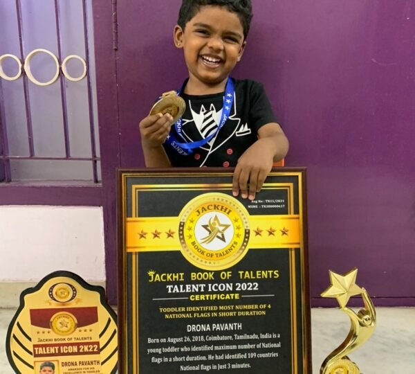 TODDLER IDENTIFIED MOST NUMBER OF NATIONAL FLAGS IN SHORT DURATION