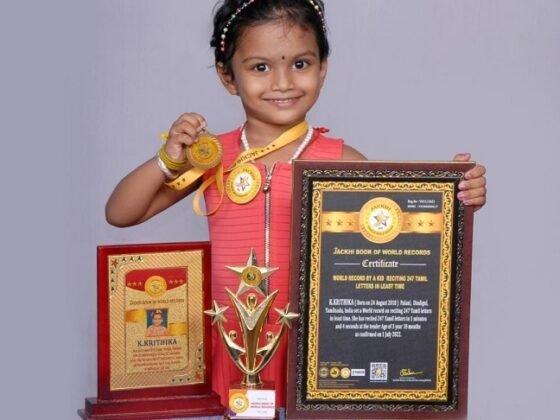 WORLD RECORD BY A KID  RECITING 247 TAMIL LETTERS IN LEAST TIME