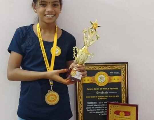 WORLD RECORD BY DOING MULTIPLE ACTIVITIES WITH BLINDFOLDED