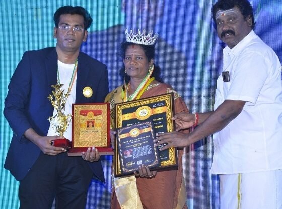 WORLD RECORD IN  CREATING COVID AWARENESS THROUGH KOLAM