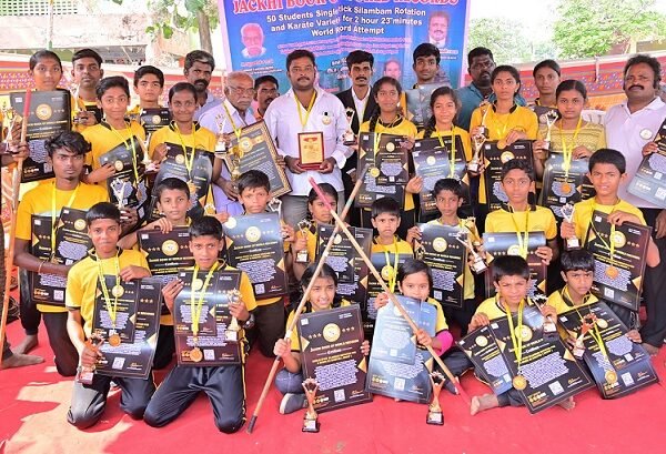 SINGLE STICK SILAMBAM ROTATION FOR 2 HOURS 23 MINUTES ( GROUP )