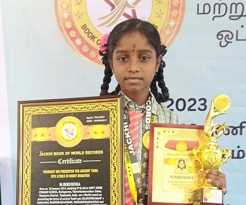 YOUNGEST KID PRESENTED THE ANCIENT TAMIL EPIC LYRICS IN SHORT DURATION