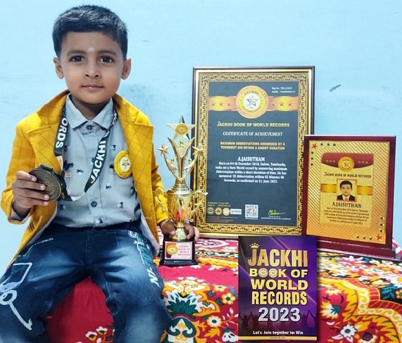 MAXIMUM ABBREVIATIONS ANSWERED BY A  YOUNGEST KID WITHIN A SHORT DURATION