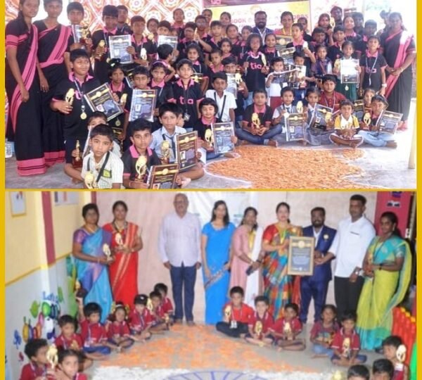 MAXIMUM PARTICIPANTS DRAWN TRICOLOUR INDIA MAP AND FILLED WITH VEGETABLES IN LEAST TIME