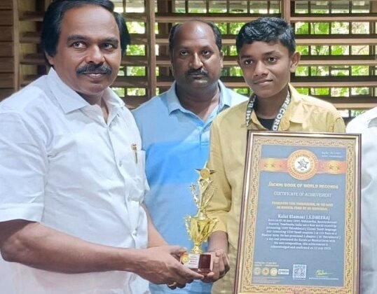 PRESENTED 1330 THIRUKKURAL IN 133 DAYS  AS MUSICAL FORM BY AN INDIVIDUAL