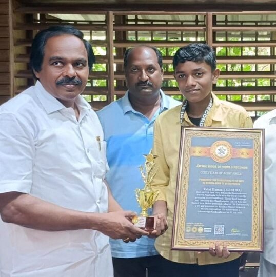 PRESENTED 1330 THIRUKKURAL IN 133 DAYS  AS MUSICAL FORM BY AN INDIVIDUAL