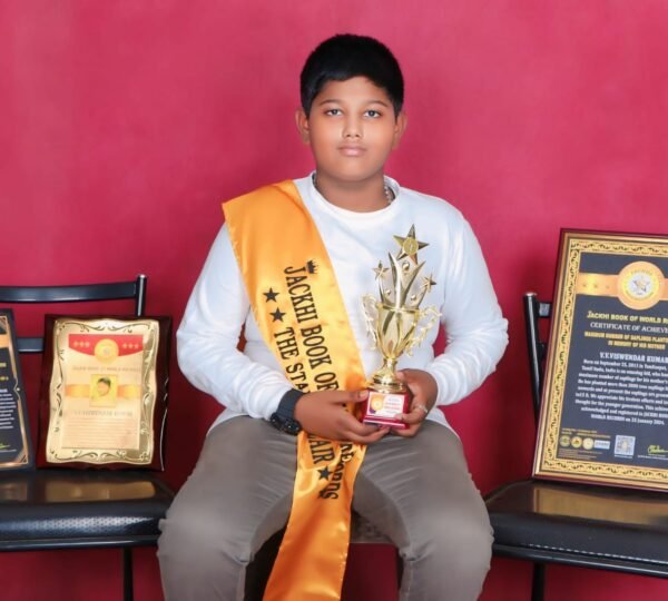 MAXIMUM NUMBER OF SAPLINGS PLANTED BY A KID IN MEMORY OF HIS MOTHER