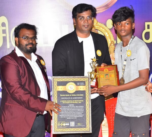 LONGEST SINGLE STICK SILAMBAM ROTATION BY AN INDIVIDUAL – MALE