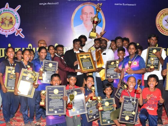 MAXIMUM PARTICIPANTS ROTATED 10 TYPES OF MARTIAL ART EQUIPMENTS FOR 10 HOURS TO  COMMEMORATE THE HEROIC ARTS OF TAMIL CULTURE