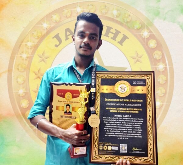 SELF-TAUGHT ARTIST MADE A HYPER REALISTIC ARTWORK OF HINDU LORD’S WEDDING