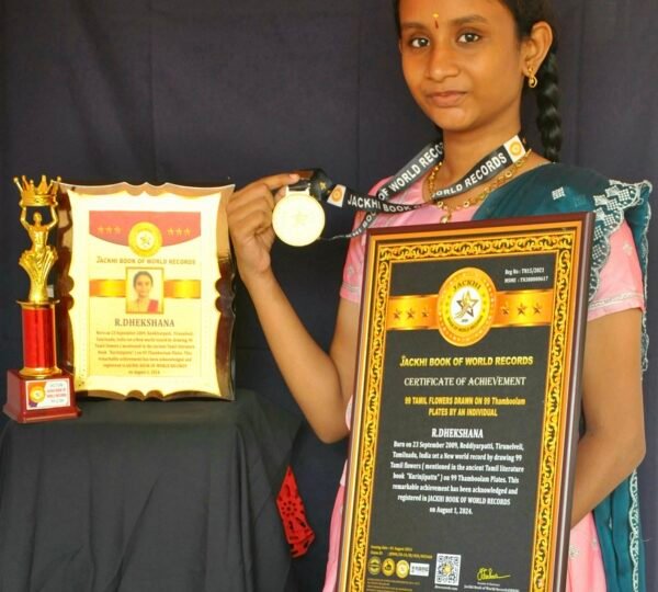 99 TAMIL FLOWERS DRAWN ON 99 THAMBOOLAM PLATES BY AN INDIVIDUAL