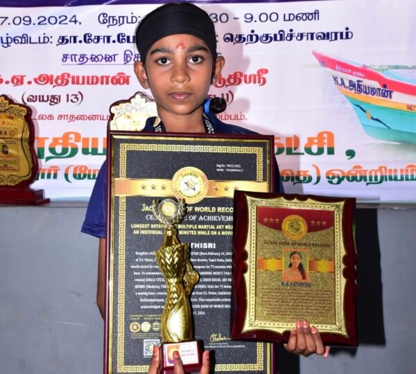 LONGEST ROTATION OF MULTIPLE MARTIAL ART WEAPONS BY AN INDIVIDUAL FOR 75 MINUTES WHILE ON A MOVING BOAT