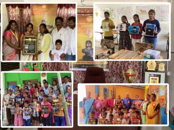 1008 SHIVA LINGAM DRAWN BY 1008 ARTISTS SIMULTANEOUSLY IN 12 CENTRES