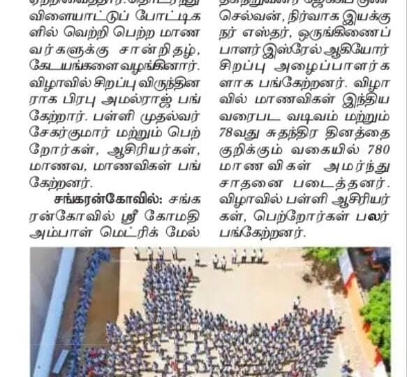 Sankarankoil -780 participants