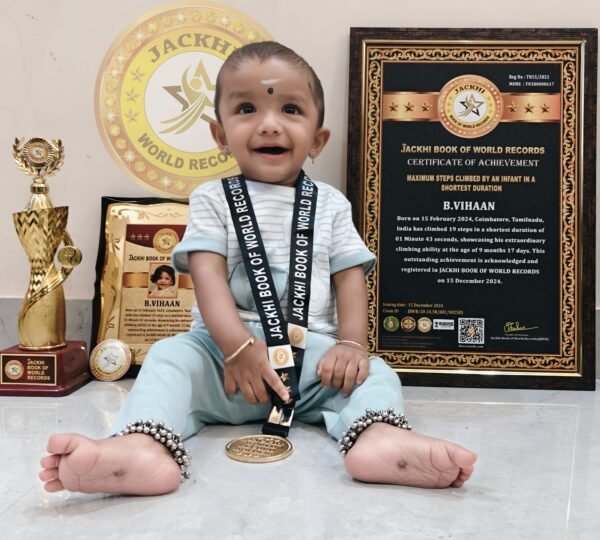 MAXIMUM STEPS CLIMBED BY AN INFANT IN A SHORTEST DURATION