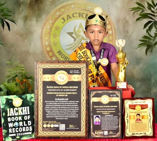 MAXIMUM PUZZLES SOLVED IN MINIMUM TIME BY AN YOUNGEST KID