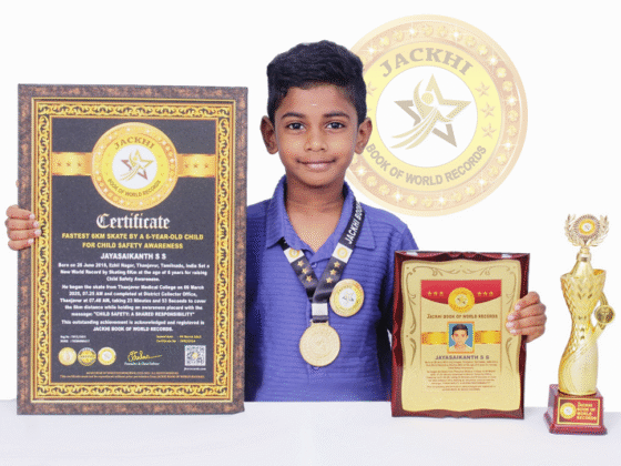 FASTEST 6KM SKATE BY A 6-YEAR-OLD CHILD FOR CHILD SAFETY AWARENESS